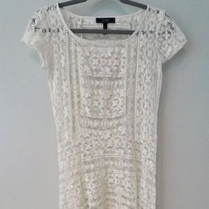 EUC Jessica Simpson knitted cream cover dress
